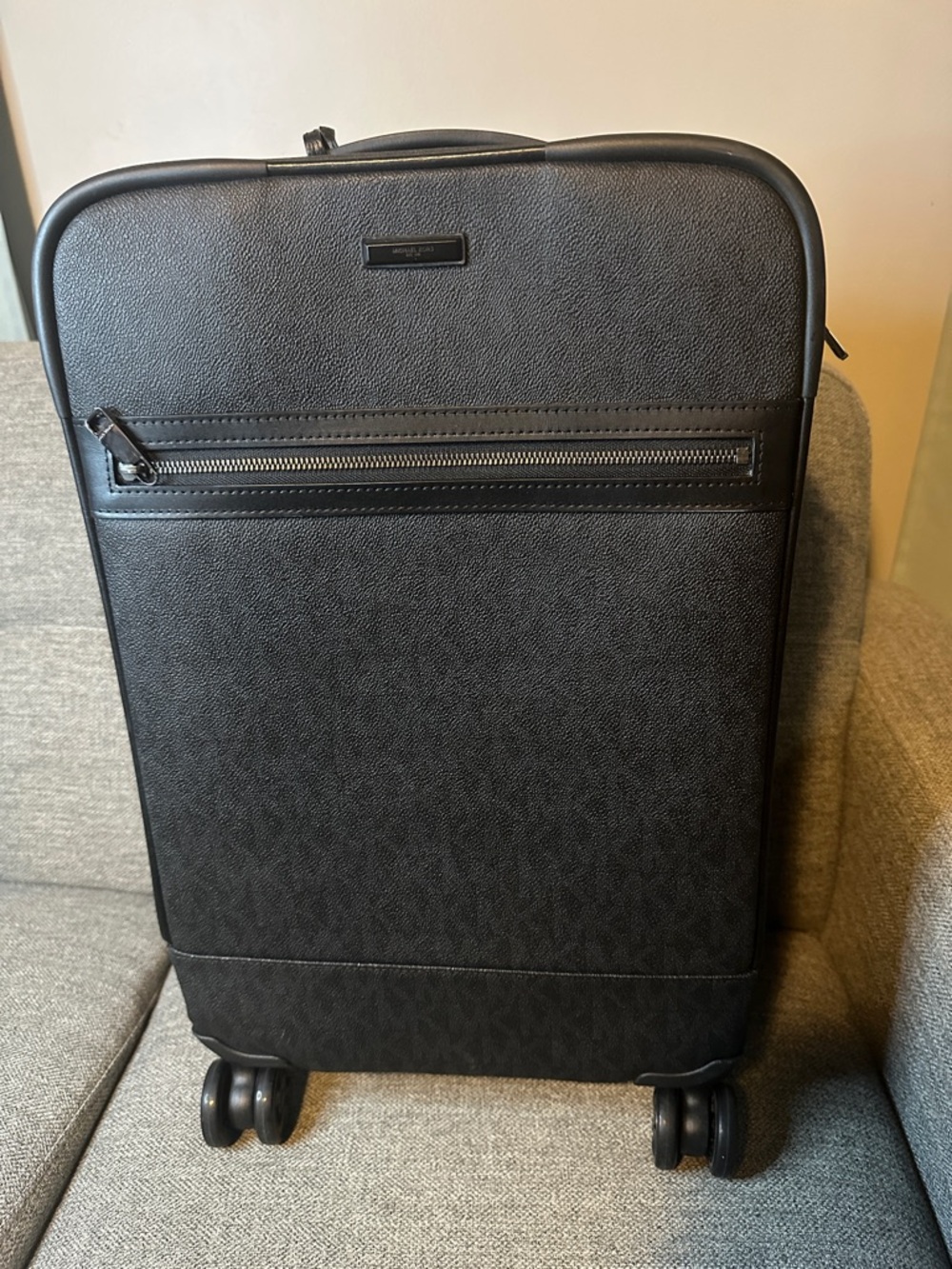 Michael Kors Black 360 Wheel Spinner Carry-On Luggage (Set Deal)